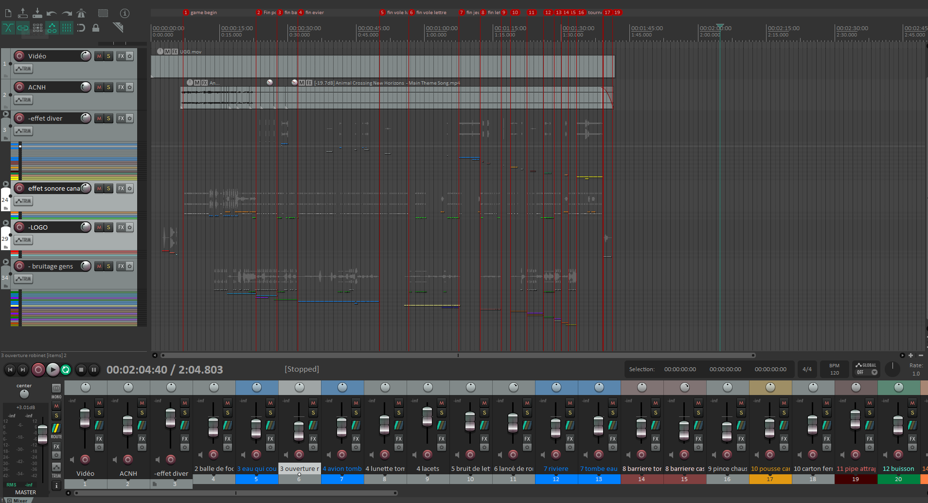 Capture du montage sonore